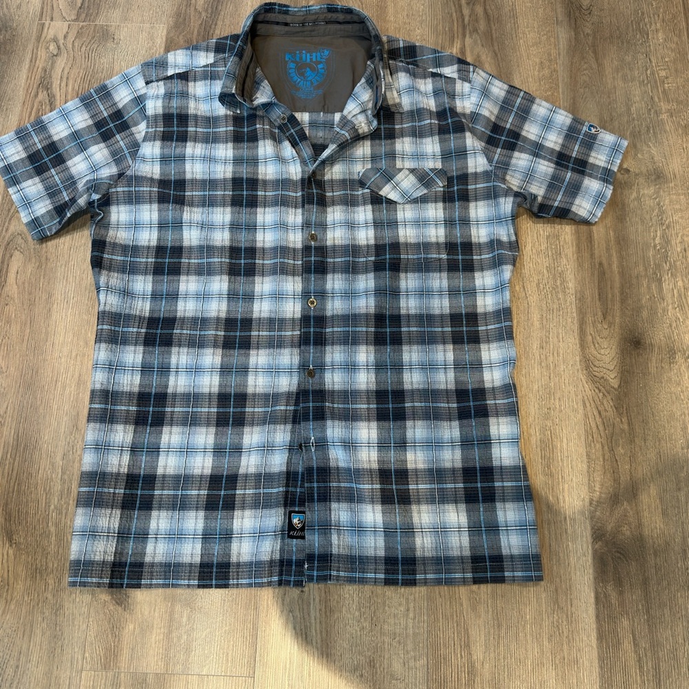 Kuhl Blue Plaid Men's Shirt